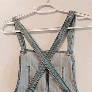 NWOT {Revolve} denim overall mini skirt